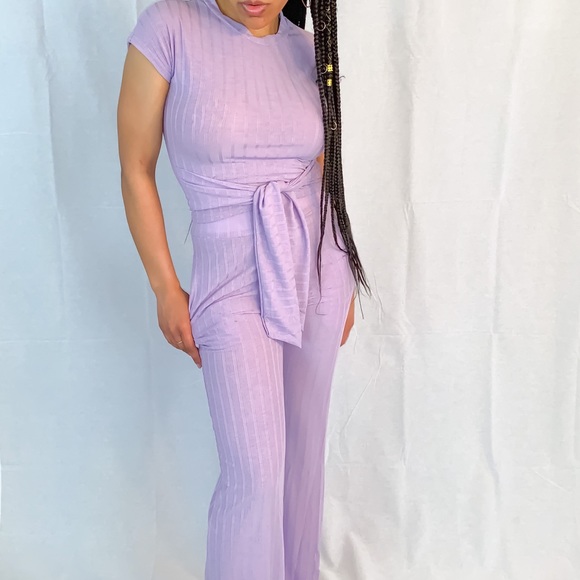 Lavender Pant Set - Picture 3 of 4